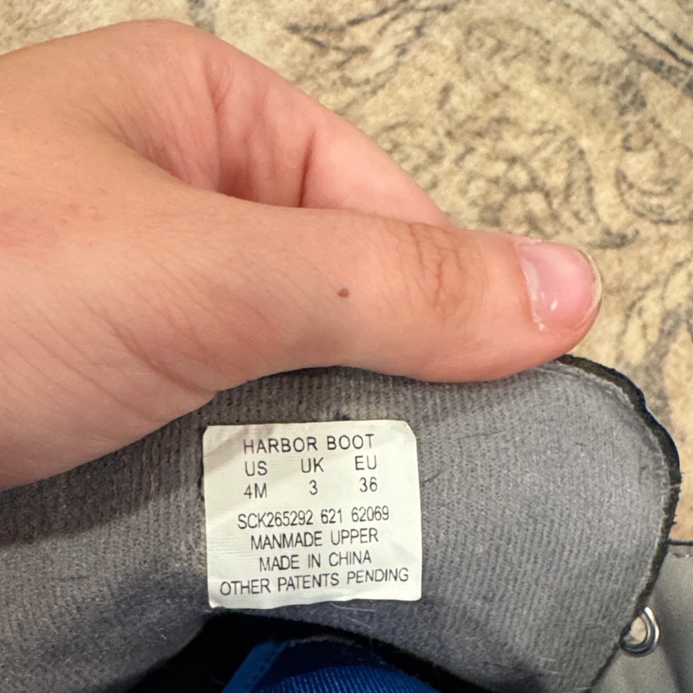 Sperry Gray and Black Waterproof Boots - Picture 2 of 3